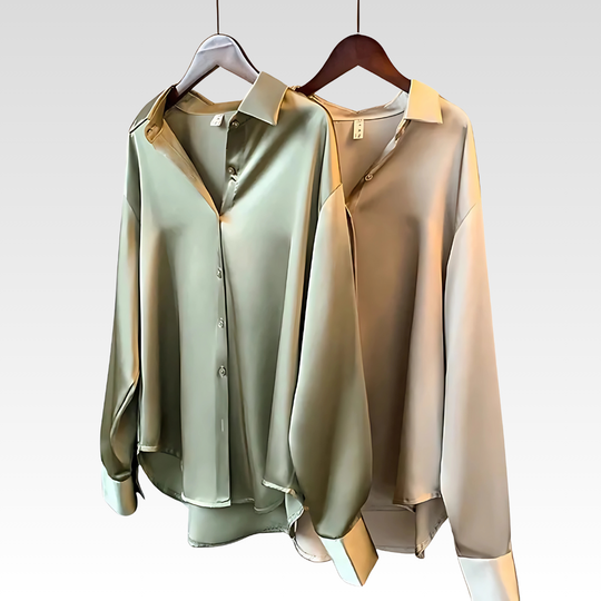 Chloe | Blouse en Satin Luxueuse pour Femme