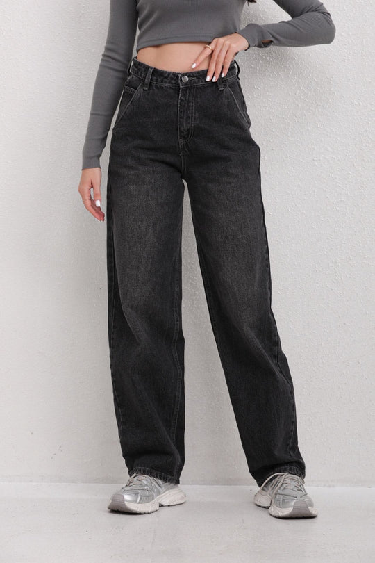 Jean Baggy Noir (Non stretch)